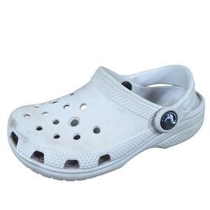 Crocs Classic Toddler Boys Sandal Size 9C Casual Water Shoes White Synthetic